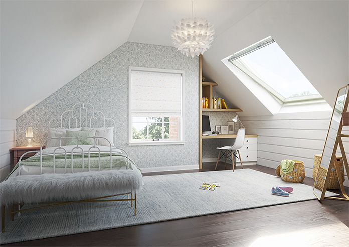 Faceted, Marshmallow - Roman Blind - Image 6